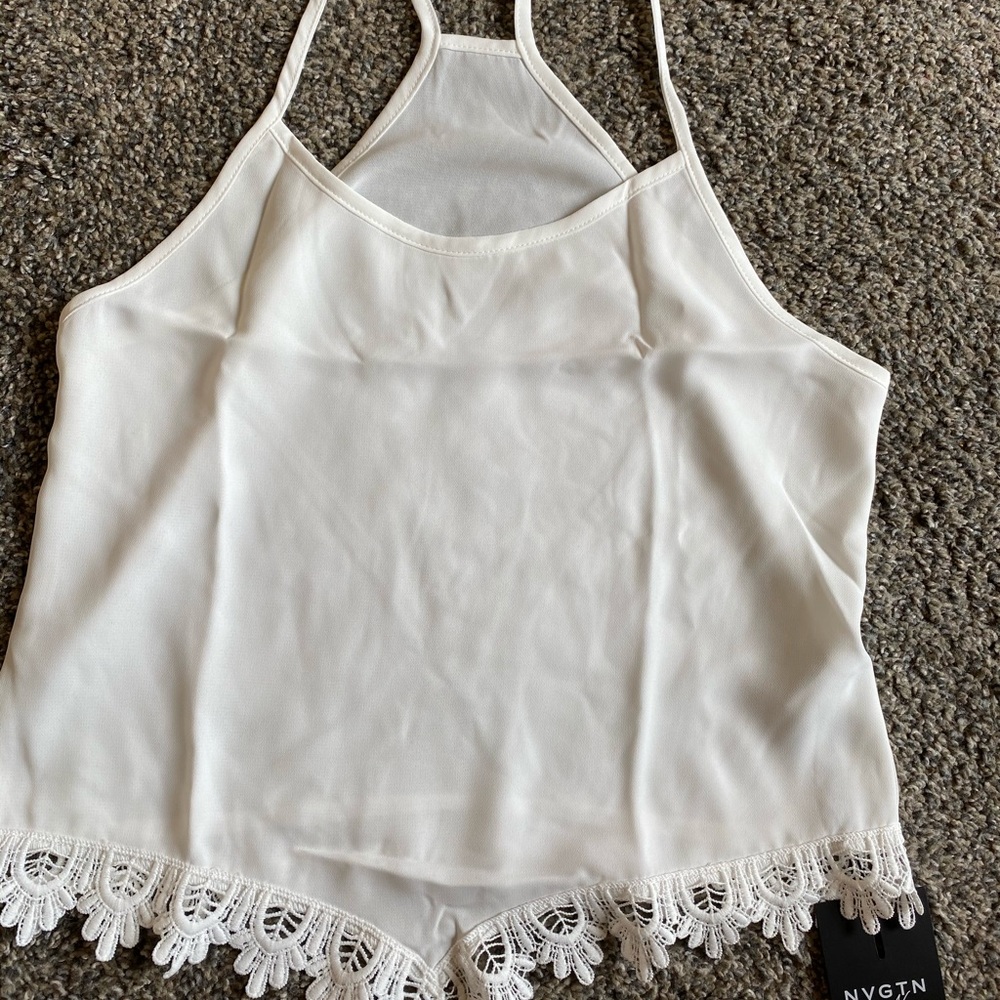 NVGTN white sweet summer tank